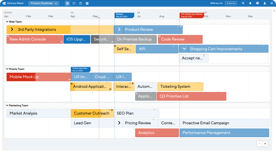 Beautiful Product Roadmaps in Minutes | ProductPlan