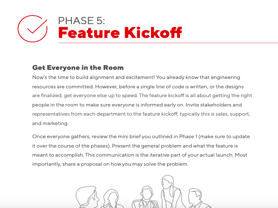 Essential Feature Kickoff Checklist Chapter 5 Page View