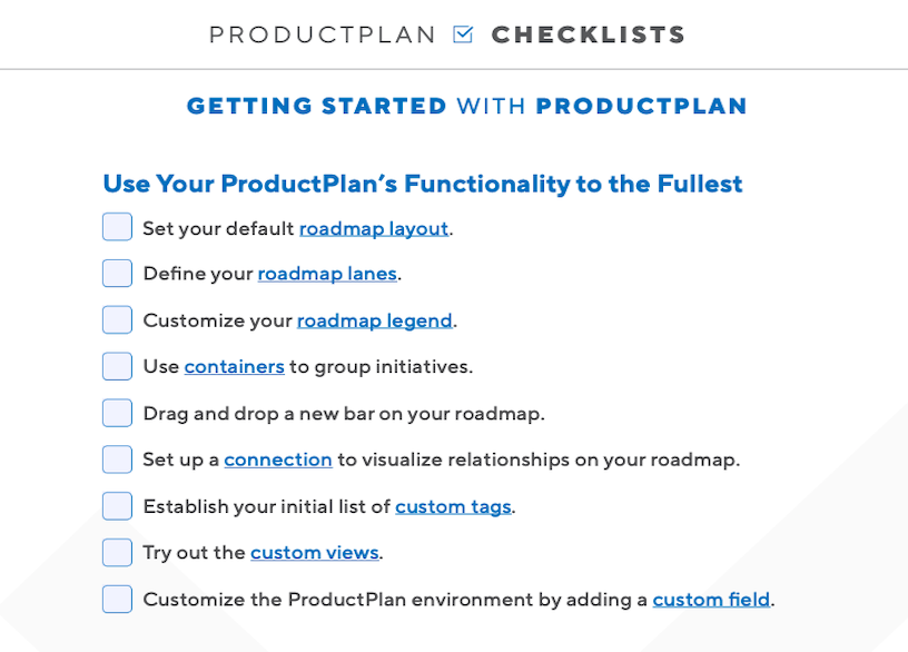Getting Started with ProductPlan Page 2