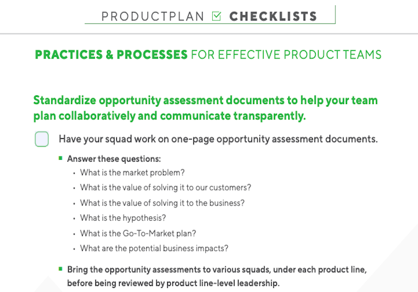 Processes & Practices Checklist 3