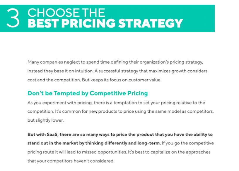 SaaS Pricing Book Chapter 3 Page View