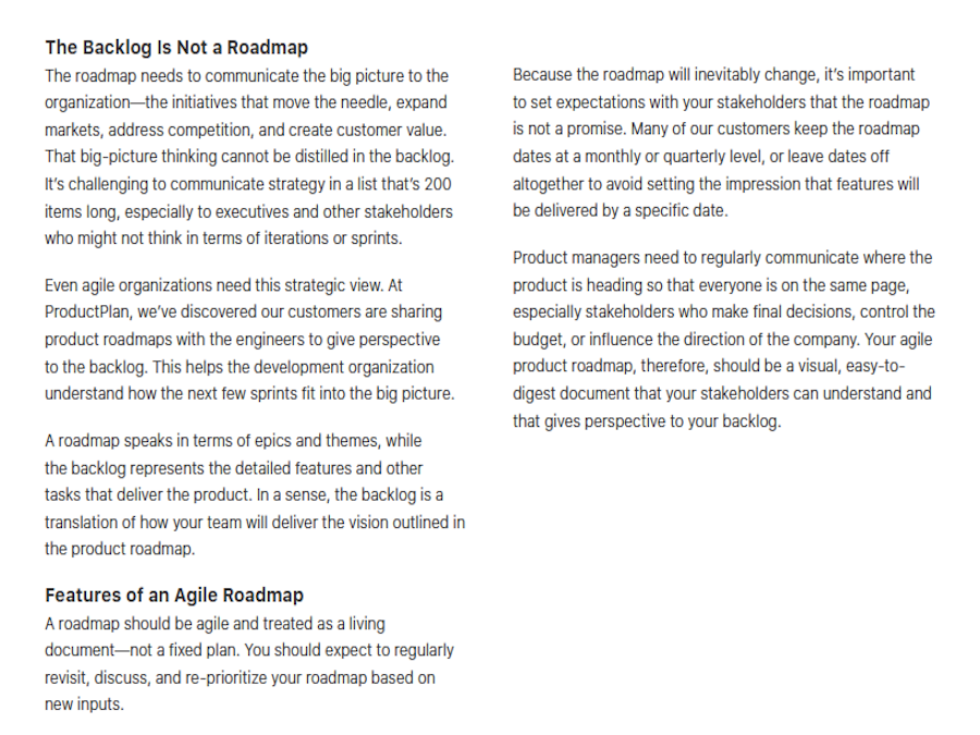 Strategic Roadmap Planning Guide Chapter 4 Page View